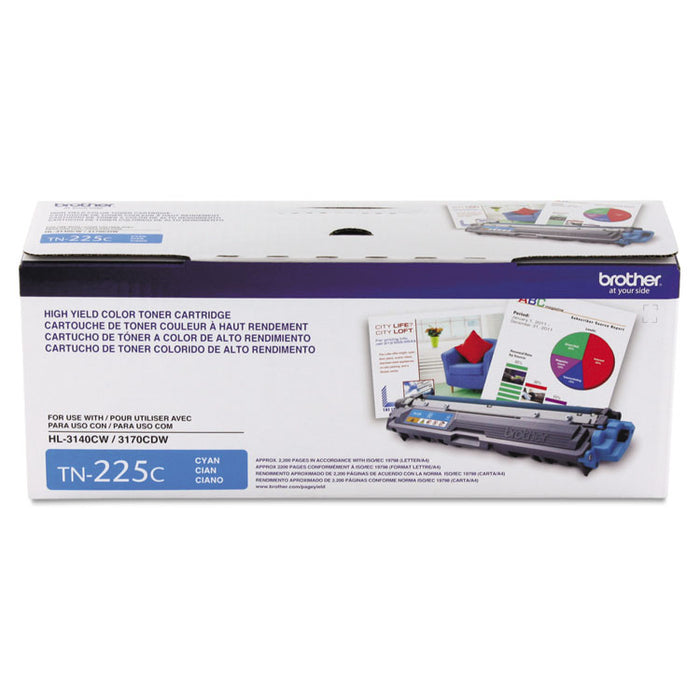 Brother TN225 High Yield Cyan Toner