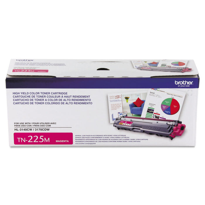 Brother TN225 High Yield Magenta Toner