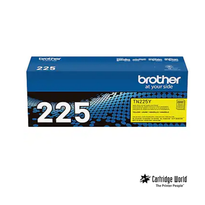 Brother TN225 High Yield Yellow Toner