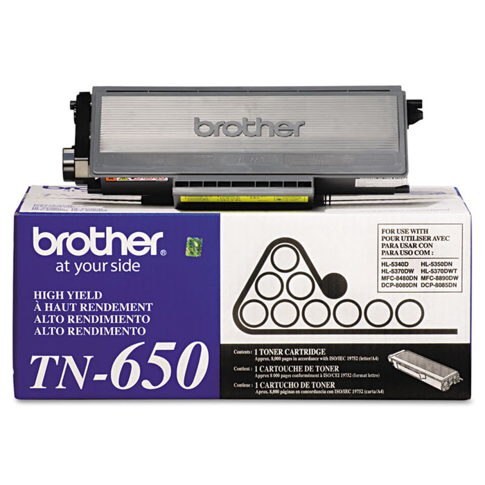 Brother TN650 High Yield Black Toner
