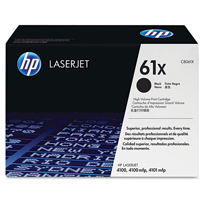HP C8061X Laserjet 410061X High Yield Black Toner