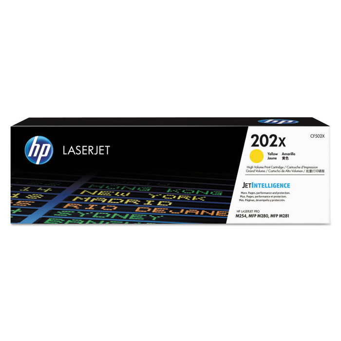 HP CF502X 202X High Yield Yellow Toner