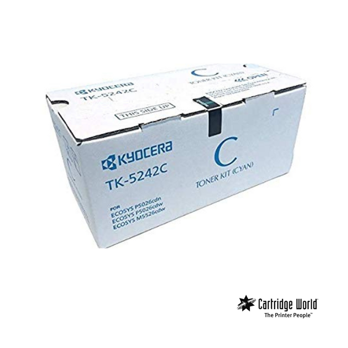 Kyocera M5526CDW TK5242 Cyan Toner
