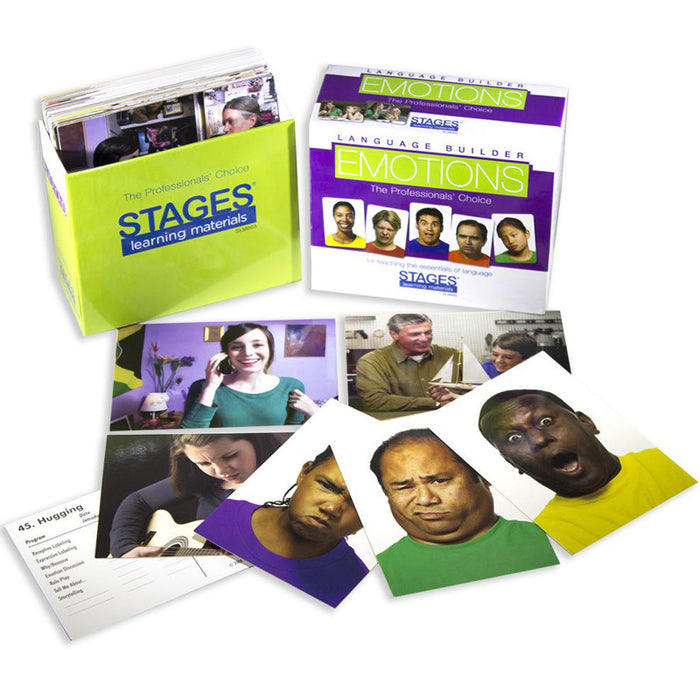 Stages Learning Materials SLM003 Language Builder Emotion Card Set, Pack of 80