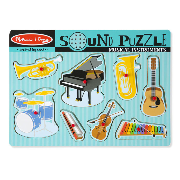 Melissa & Doug LCI732 Musical Instruments Sound Puzzle, 8 Pieces
