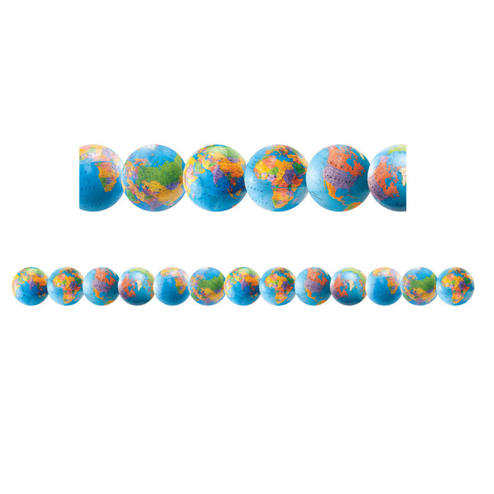 Hygloss HYG33619 Globes Border, 12 Strips/36 Feet