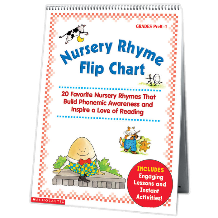 Scholastic Teaching Solutions SC-0439513820 Nursery Rhyme Flip Chart, Grades PK-1