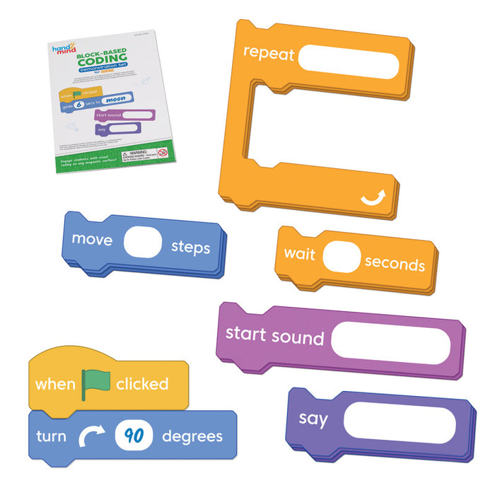 Hand2Mind HTM97366 Block-Based Coding Demonstration Set for Scratch