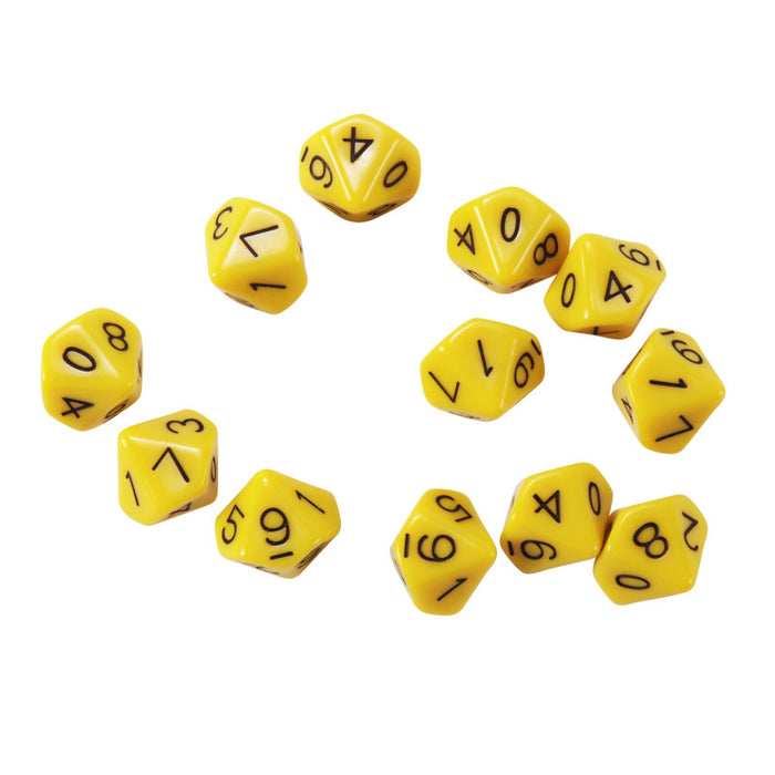 Learning Advantage CTU7340 10-Sided Dice - Set of 12
