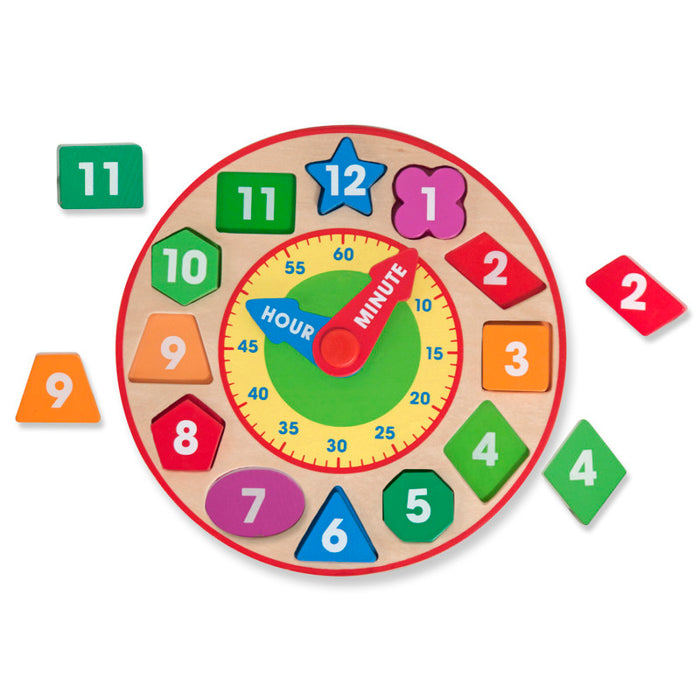 Melissa & Doug LCI8593 Shape Sorting Clock