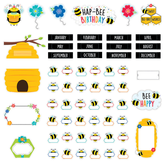 Creative Teaching Press CTP10688 Busy Bees Birthday Bees Mini Bulletin Board Set