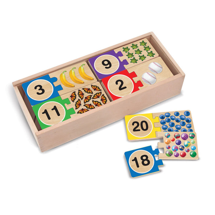 Melissa & Doug LCI2542 Self-Correcting Wooden Number Puzzles