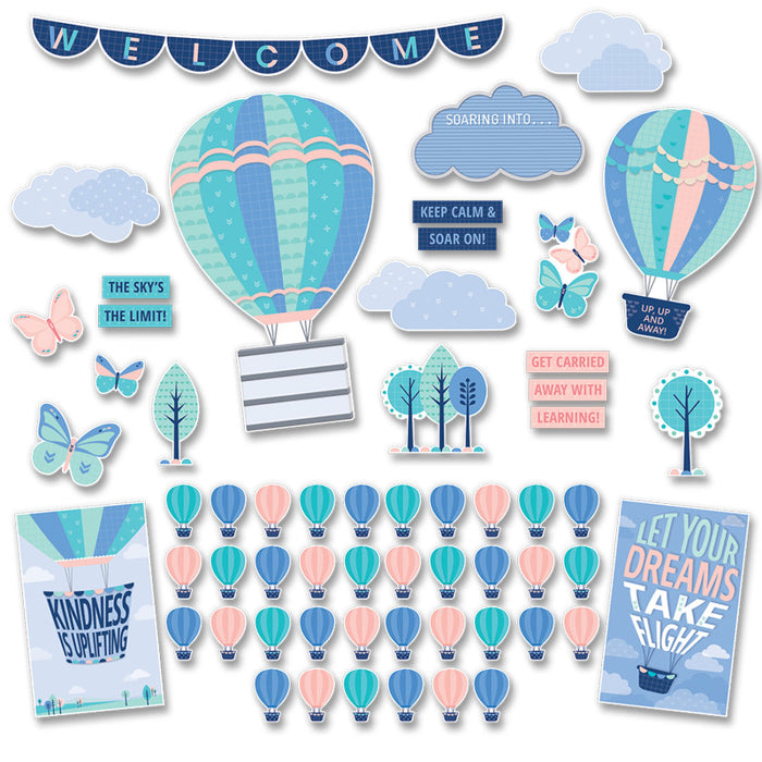 Creative Teaching Press CTP8596 Calm & Cool Soaring High Bulletin Board Set, 57 Pieces