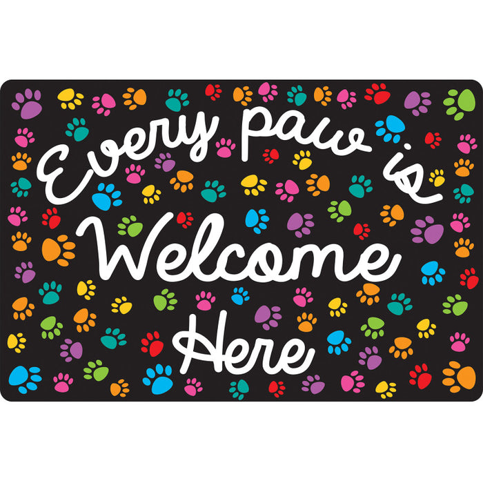 Smart Poly ASH12511 Computer Mouse Pad, 8" x 10", Every Paw is Welcome Here