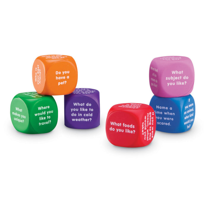 Learning Resources LER7300 Conversation Cubes, 6 Per Set