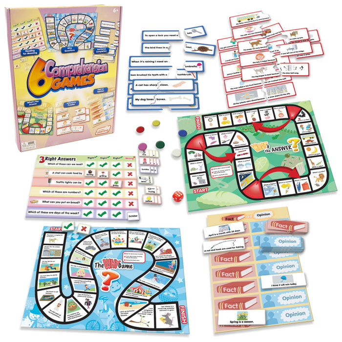 Junior Learning JRL406 6 Comprehension Games