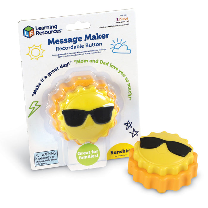 Learning Resources LER5584 Message Recorder - Sun