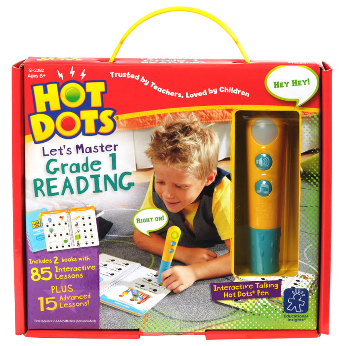Educational Insights EI-2392 Hot Dots Jr Let's Master Grade 1 Reading