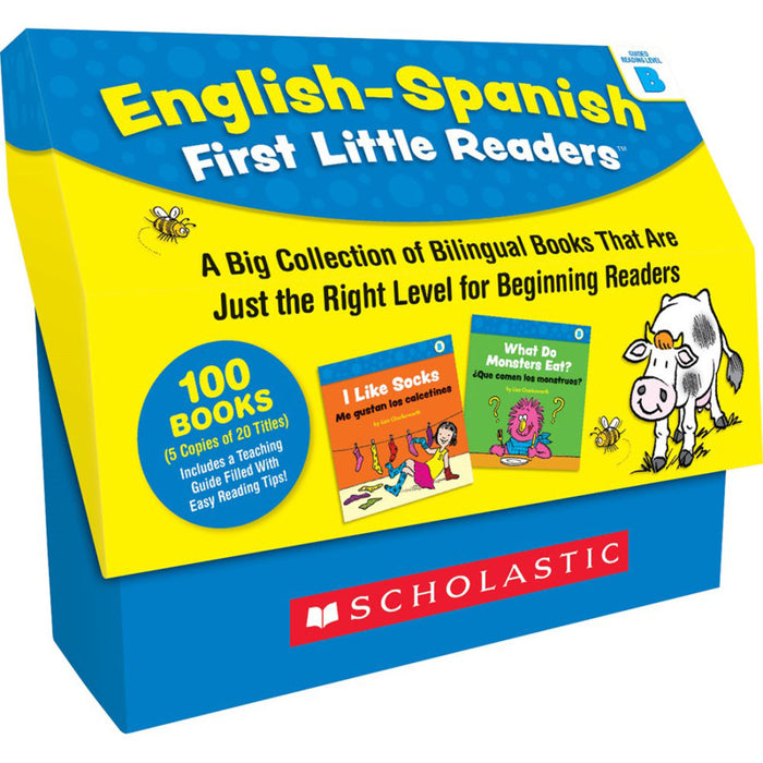Scholastic Teaching Solutions SC-866804 English-Spanish First Little Readers: Guided Reading Level B (Classroom Set)