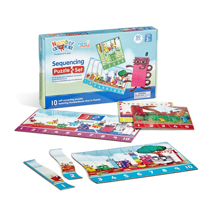 Hand2Mind HTM95403 Numberblocks Sequencing Puzzle Set