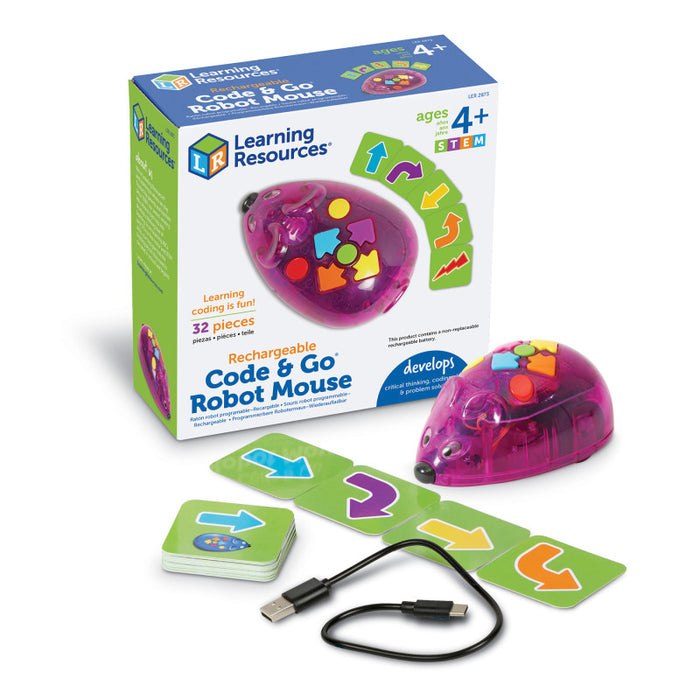 Learning Resources LER2873 Code N Go Mouse Single - Rechargeable