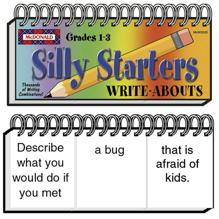 McDonald Publishing MC-W2020 Write-Abouts, Grades 1-3, Silly Starters
