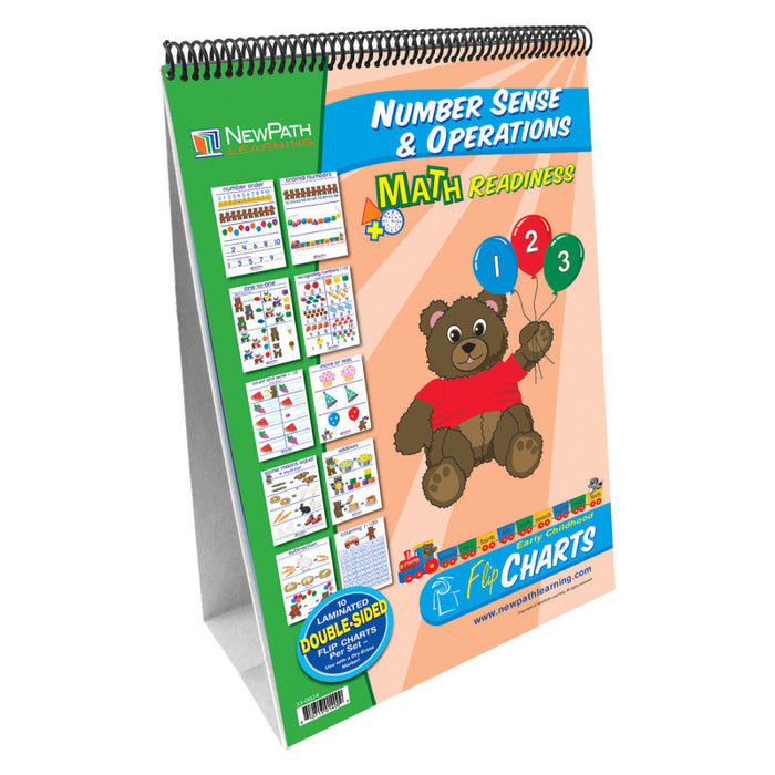 NewPath Learning NP-330024 Number Sense Curriculum Mastery Flip Chart, 10 Pages