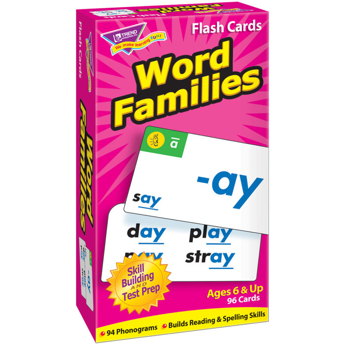 TREND T-53014 Word Families Skill Drill Flash Cards
