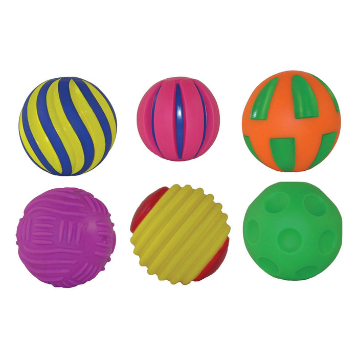 Get Ready Kids MTB820 Tactile Squeak Balls, 6 Per Pack