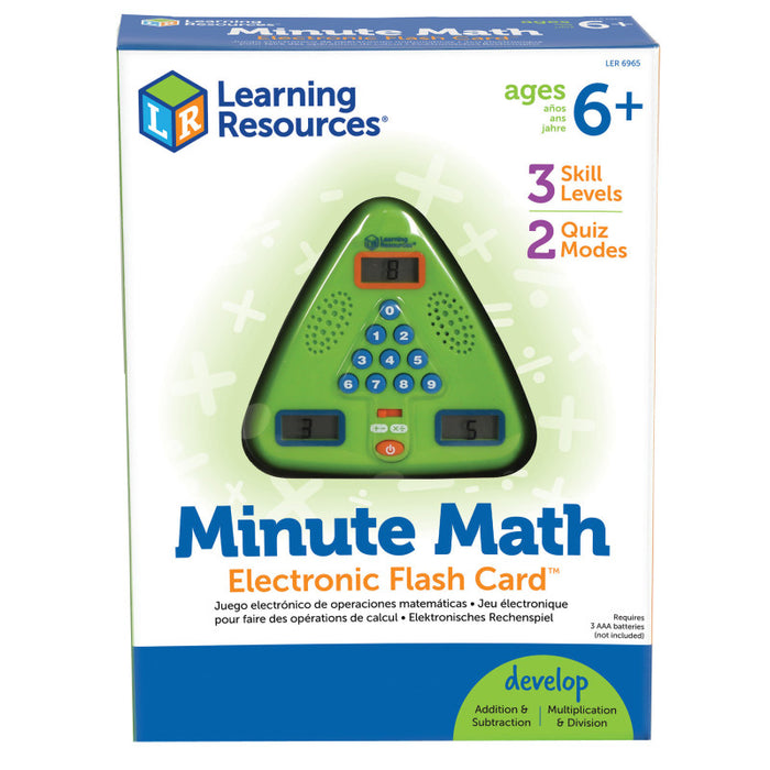 Learning Resources LER6965 Minute Math Electronic Flash Card