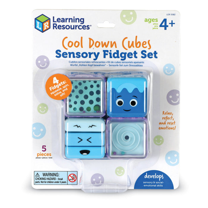 Learning Resources LER5582 Cool Down Cubes Sensory Fidget Set