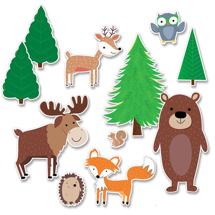 Creative Teaching Press CTP8689 Jumbo Woodland Friends Bulletin Board Set, 11 Pieces