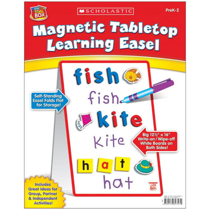 Scholastic Teaching Solutions SC-0439893577 Little Red Tool Box Magnetic Tabletop Learning Easel