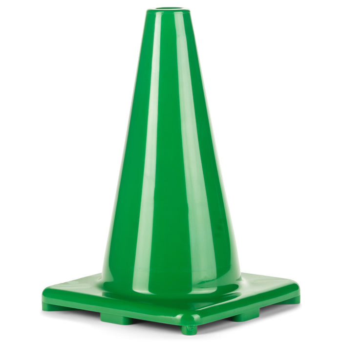 Champion Sports CHSC12GN Hi-Visibility Flexible Vinyl Cone, Weighted, 12", Green