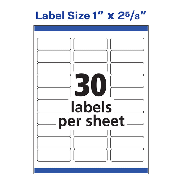 Avery AVE8160 Easy Peel Address Labels, Sure Feed™ Technology, P ...