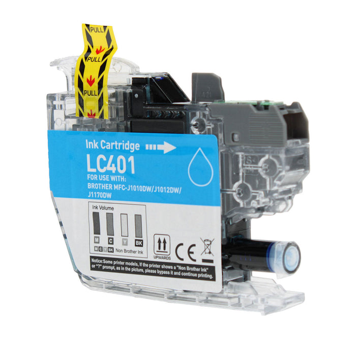 Brother Compatible LC401C Ink Cartridge - Single Pack - Cyan