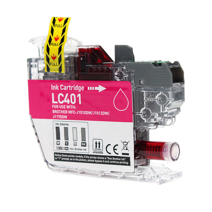 Brother Compatible LC401M Ink Cartridge - Single Pack - Magenta