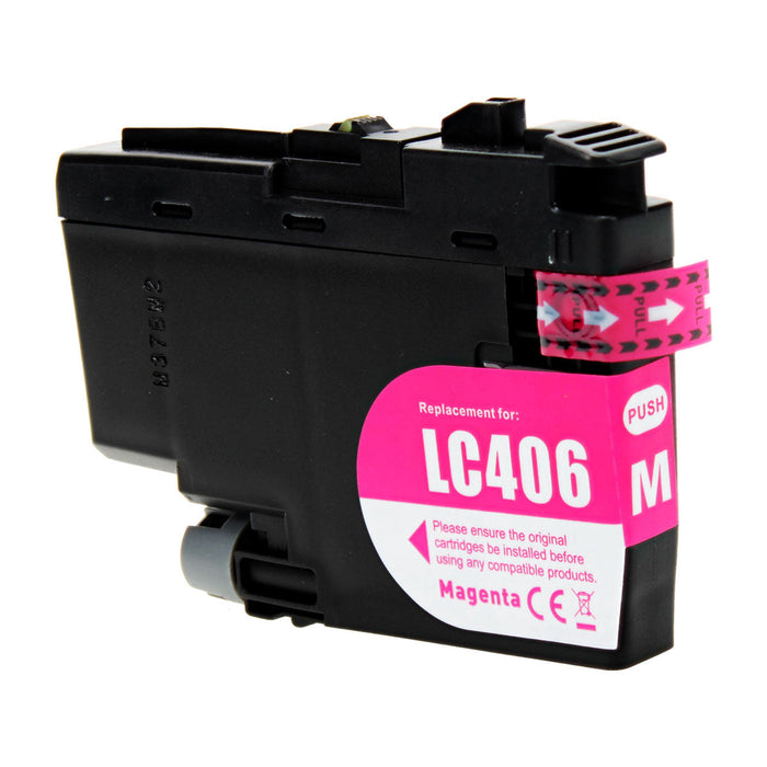 Brother Compatible LC406M Ink Cartridge - Single Pack - Magenta