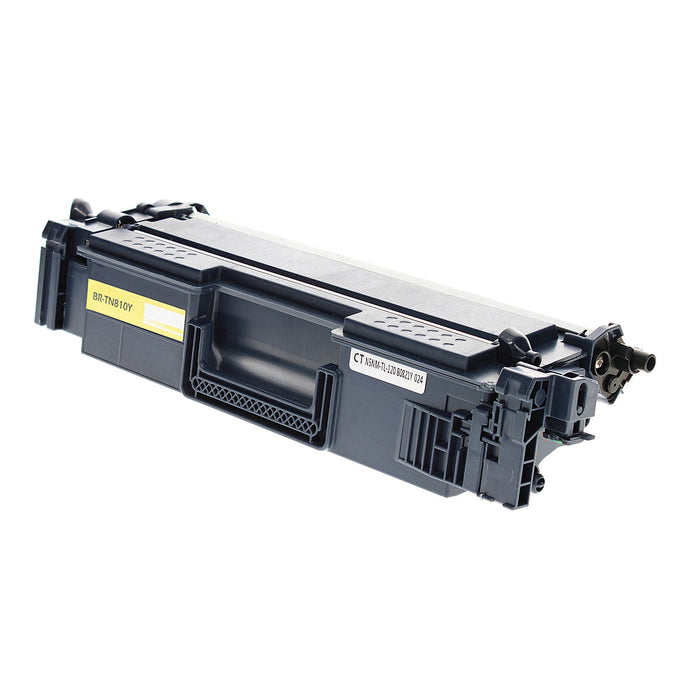 Compatible Brother TN810 (TN810Y) Toner Cartridge, Yellow 6.5K Yield