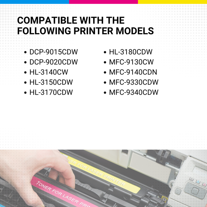 Brother TN225 High Yield Yellow Toner