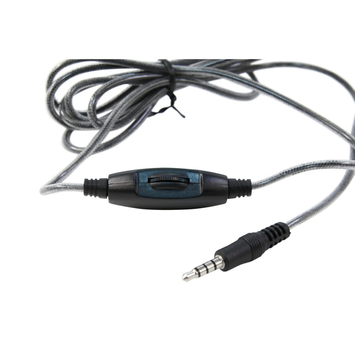Califone CAFKH08GTBK On-Ear Headset with Gooseneck Microphone, 3.5mm, Black