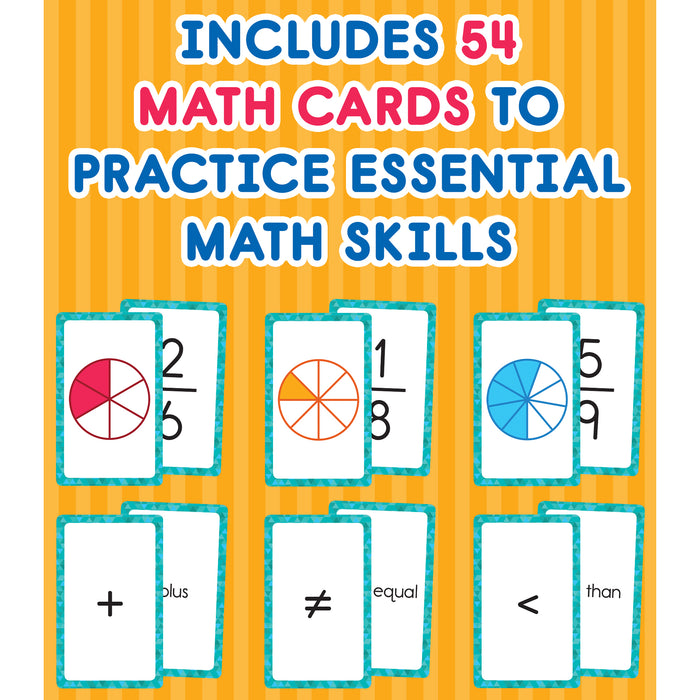 Brighter Child CD-0769677339 Fractions Flash Cards, 54 Cards