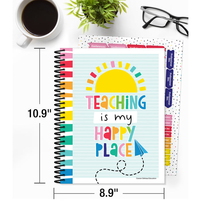 Carson Dellosa Education CD-105034 Happy Place Teacher Planner