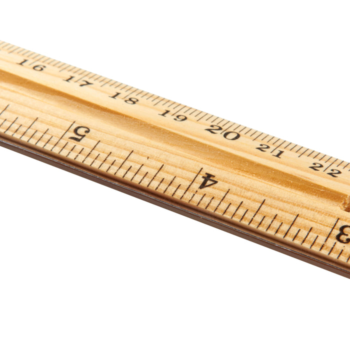 Charles Leonard CHL77120 Economy Wood Ruler