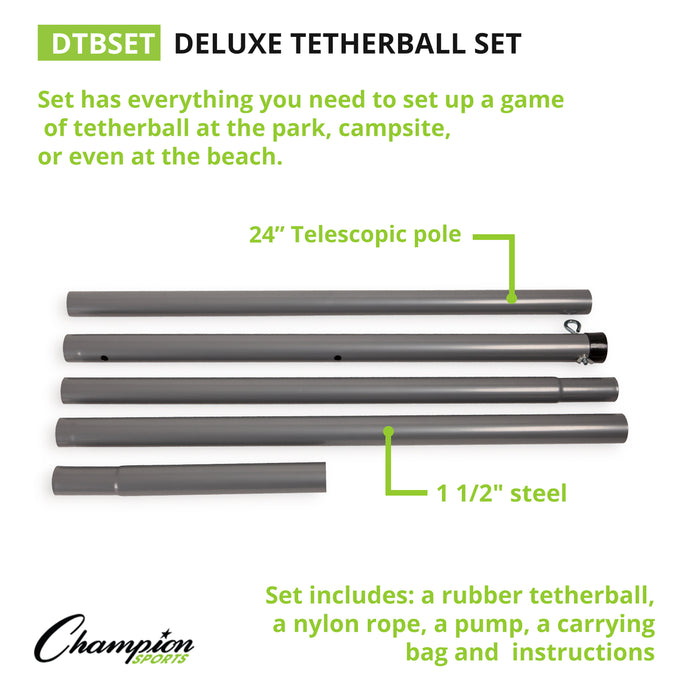 Champion Sports CHSDTBSET Deluxe Tether Ball Set