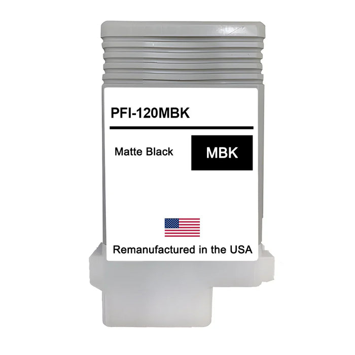 U.S. Remanufactured for Canon PFI-120MBK 130ml Matte Black Ink Cartridge