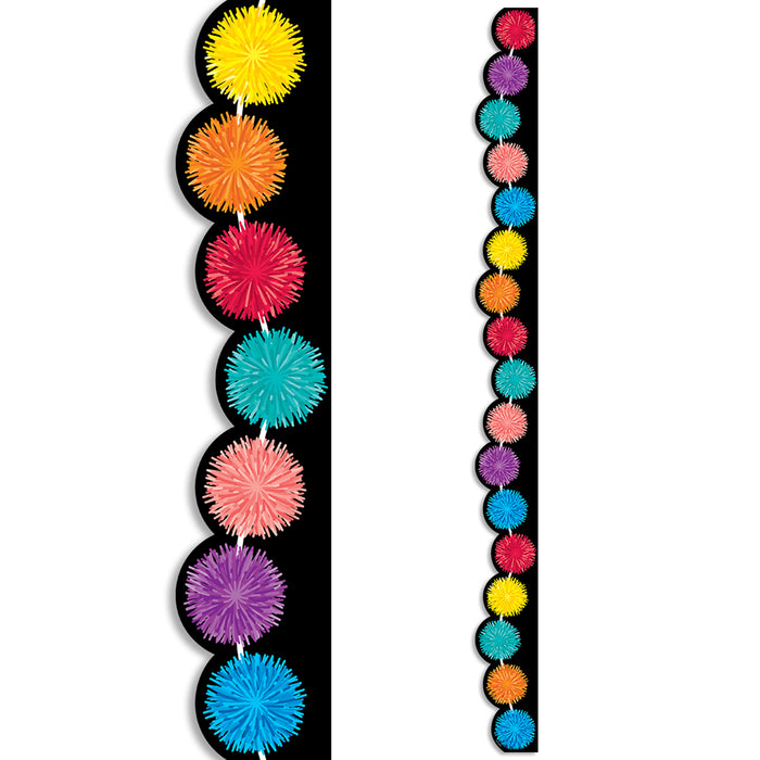 Creative Teaching Press CTP10515 Pom Poms EZ Border, 48 Feet