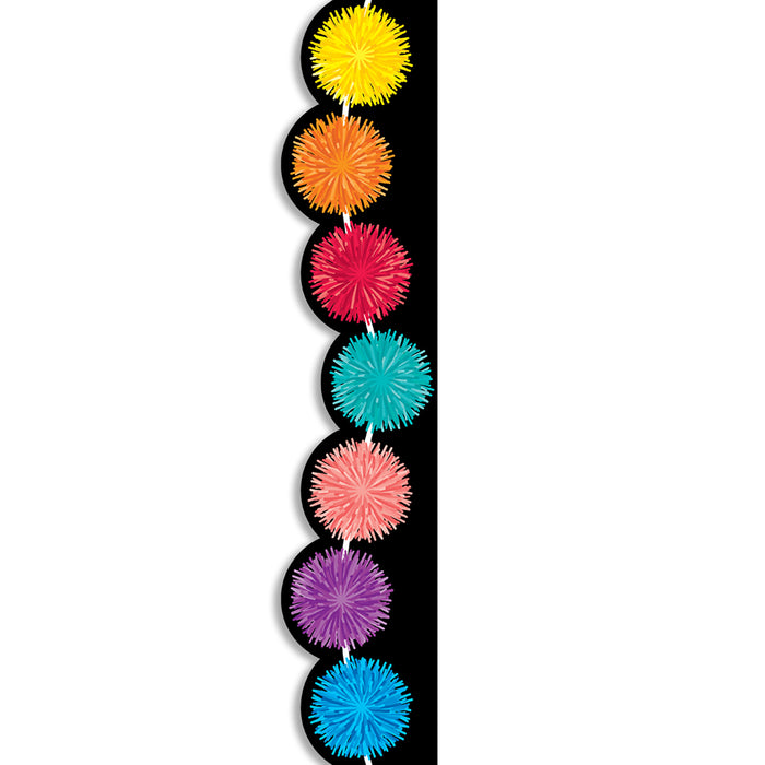 Creative Teaching Press CTP10515 Pom Poms EZ Border, 48 Feet