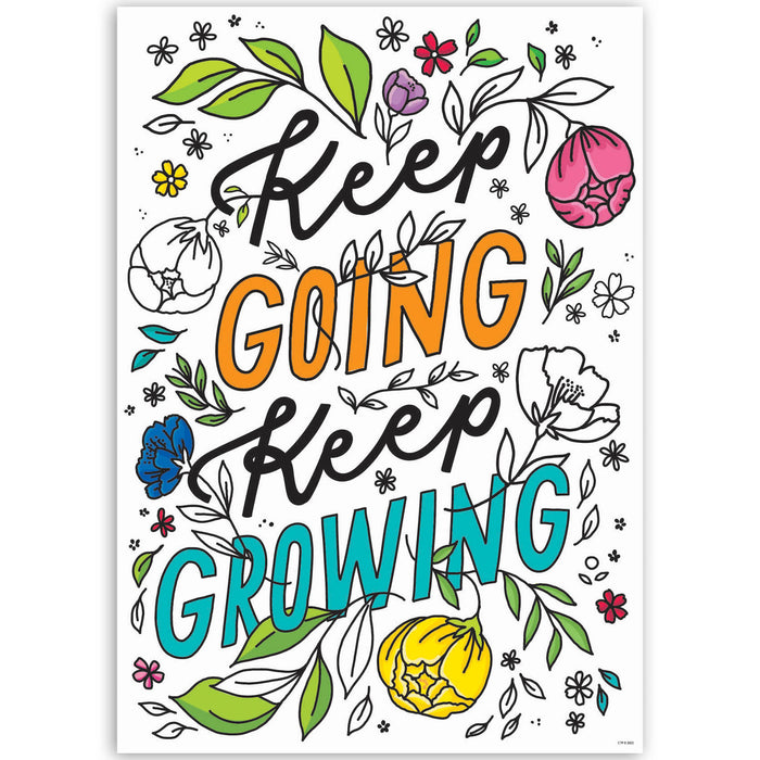 Creative Teaching Press CTP10686 Bright Blooms Inspire U&trade; 4-Poster Pack