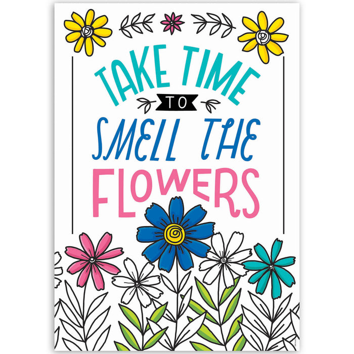Creative Teaching Press CTP10686 Bright Blooms Inspire U&trade; 4-Poster Pack